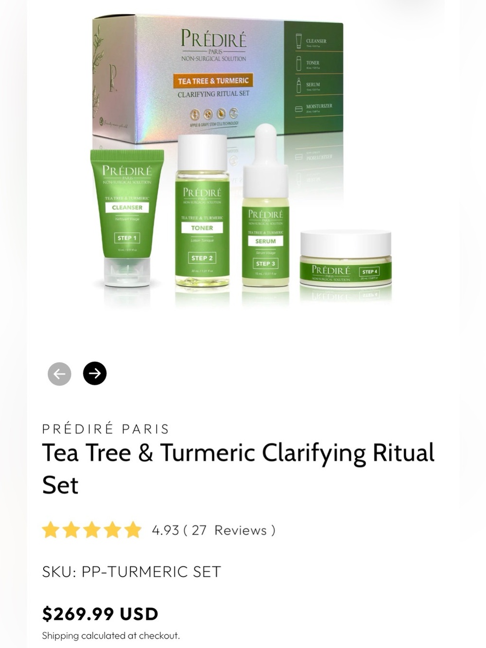 Prédiré Tea Tree & Turmeric Clarifying Ritual Set - Picture 2 of 3